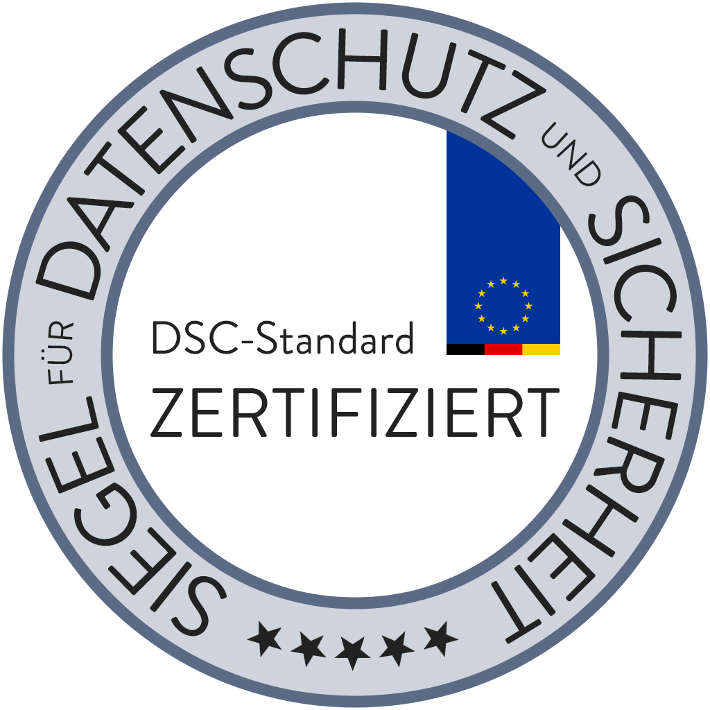 Siegel für Datenschutz und Sicherheit: DSC-Standard zertifiziert